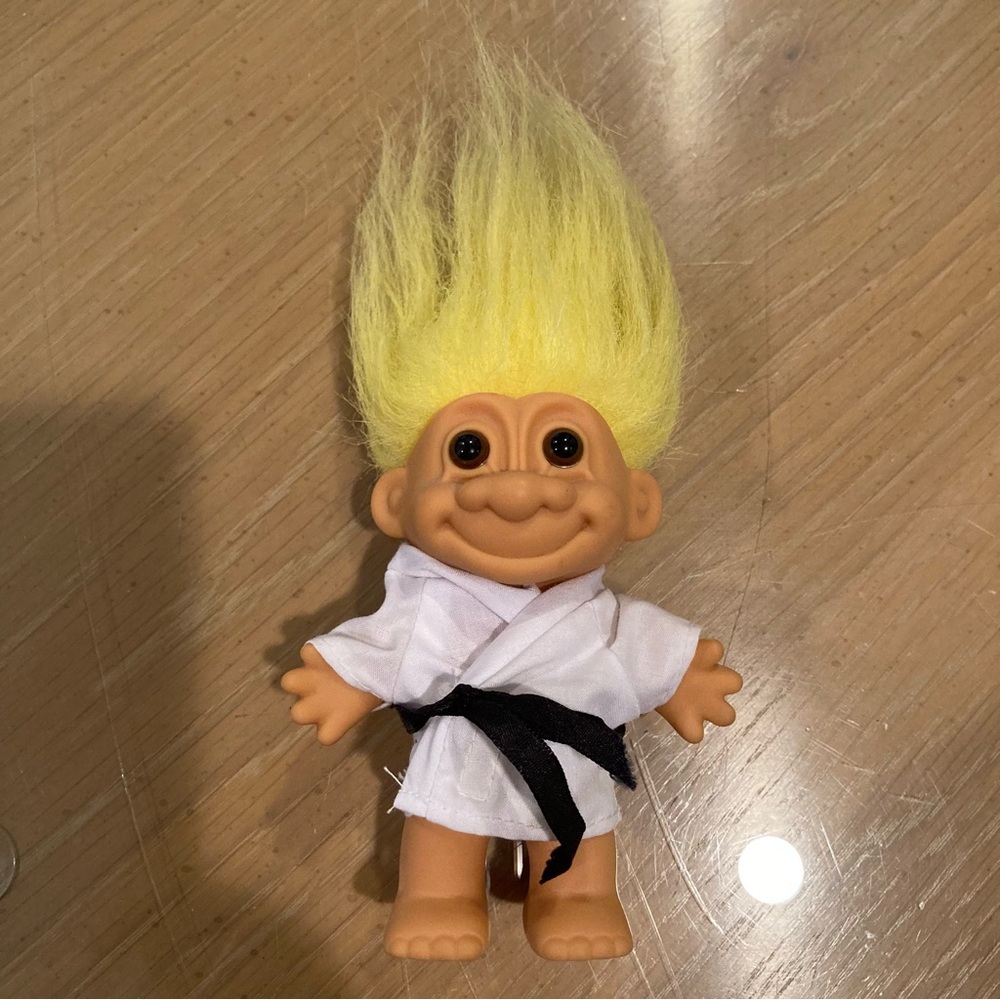 EUC Vintage Russ Karate Troll #18336 by Russ Berrie, 8 inch